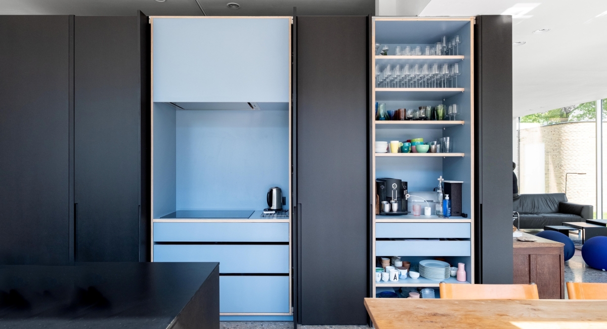 Woning V Lovendegem - keuken vooraanzicht open
