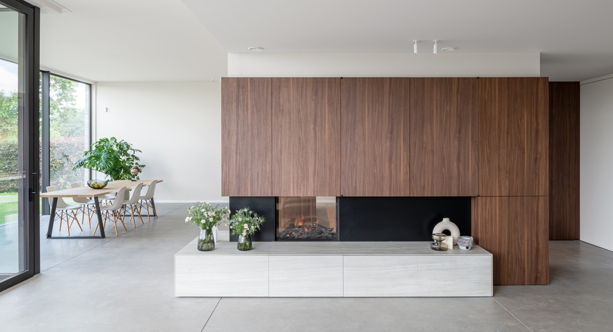 Woning M Evergem - haardmeubel